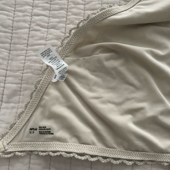 Aerie Cream Crochet Bikini Set with Floral Accents - Picture 3 of 3